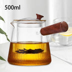 Glass Teapot with Infuser – Stovetop Safe Blooming & Loose Leaf Tea Maker with Lid (Heat-Resistant Borosilicate) Omura Products