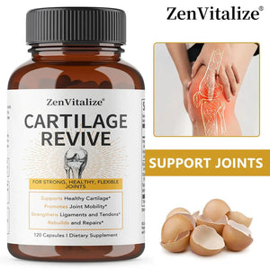 Cartilage Regeneration Supplement – Type II Collagen, Glucosamine, MSM, Vit D3 & C – Joint Mobility Support – 30/60/120 Capsules Omura Products