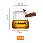 Glass Teapot with Infuser – Stovetop Safe Blooming & Loose Leaf Tea Maker with Lid (Heat-Resistant Borosilicate) Omura Products