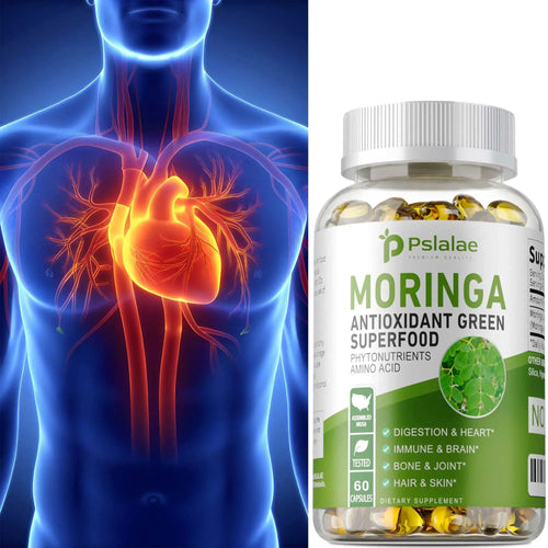 Moringa Capsules – Immune Support, Digestion & Brain Health 60ct Omura Products