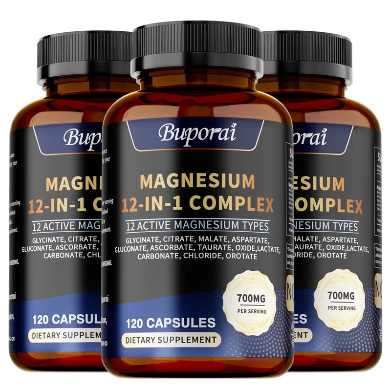 Magnesium Complex Capsules – Highly Absorbable Magnesium Blend for Bone, Muscle & Relaxation Support