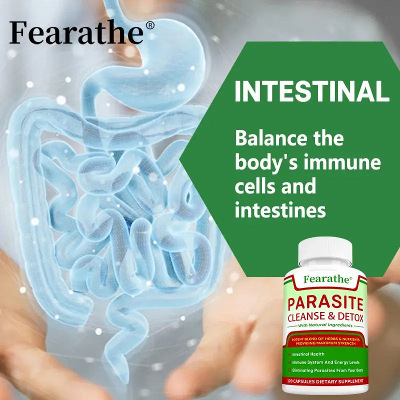 Parasite Cleanse 🌱 Natural Gut & Digestive Support | Detox & Immune Wellness | 30/60/120 Capsules Omura Products