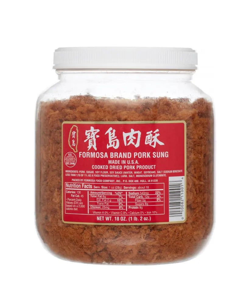 Formosa Large Pork Sung, 18.0 Oz Omura Products