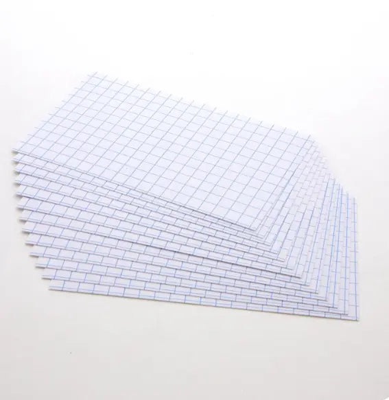 Quad Ruled Index Cards 3"X5" 100 Count, 4-1" Graph Ruled Lined Flashcards Omura Products