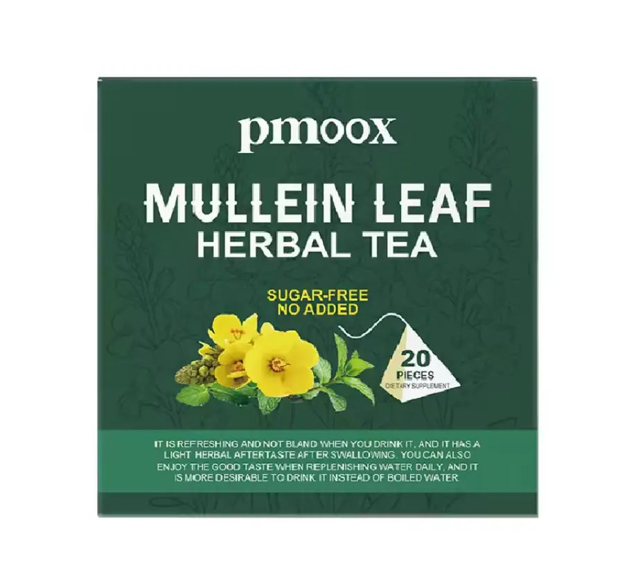 🍃 Lung Cleansing Tea | Herbal Mullein Leaf Detox Tea Bags for Respiratory Health | 15 Tea Bags Omura Products