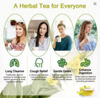 🍃 Lung Cleansing Tea | Herbal Mullein Leaf Detox Tea Bags for Respiratory Health | 15 Tea Bags Omura Products