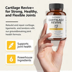 Cartilage Regeneration Supplement – Type II Collagen, Glucosamine, MSM, Vit D3 & C – Joint Mobility Support – 30/60/120 Capsules Omura Products