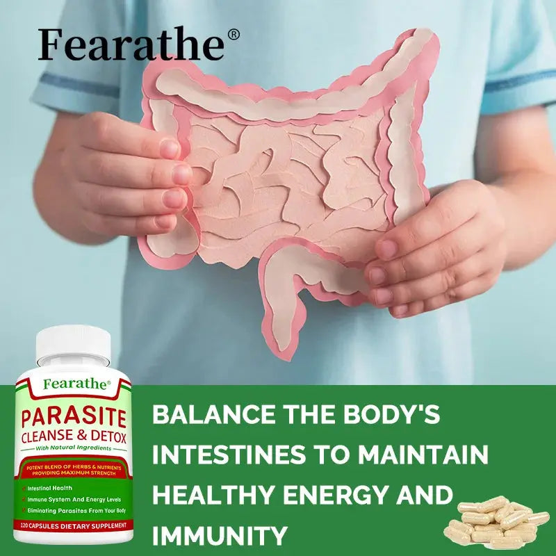 Parasite Cleanse 🌱 Natural Gut & Digestive Support | Detox & Immune Wellness | 30/60/120 Capsules Omura Products