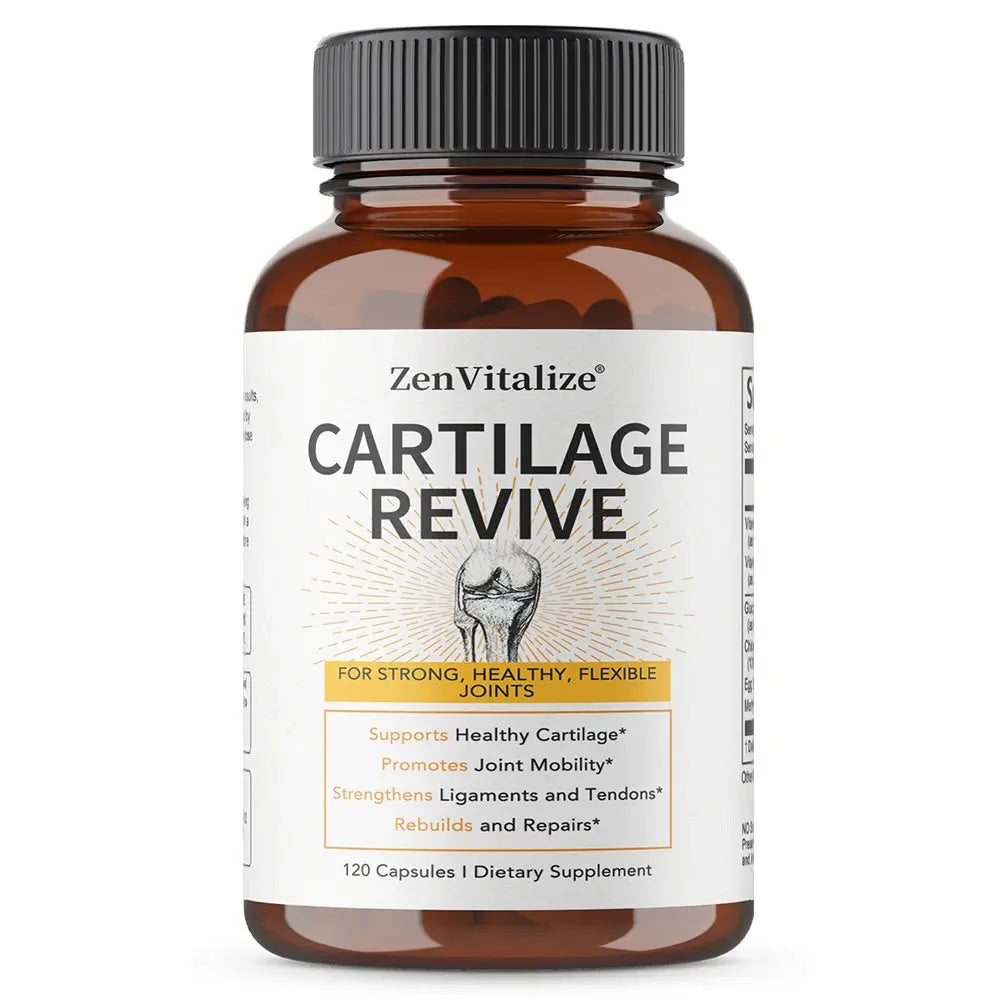 Cartilage Regeneration Supplement – Type II Collagen, Glucosamine, MSM, Vit D3 & C – Joint Mobility Support – 30/60/120 Capsules Omura Products