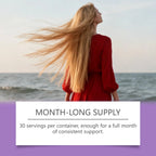Biotin Collagen Hair Care Drops 60,000 mcg 💜 Liquid Hair Growth Vitamins for Stronger Hair, Skin & Nails | 2oz (30 Servings) Omura