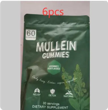 True Lungs Mullein Gummies for Lung & Respiratory Support 🌬️ | Herbal Wellness Gummies Omura
