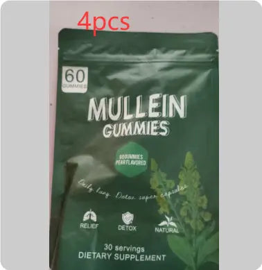 True Lungs Mullein Gummies for Lung & Respiratory Support 🌬️ | Herbal Wellness Gummies Omura