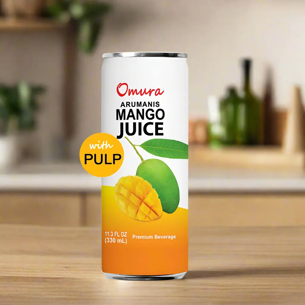 Mango Juice | Omura MANGO JUICE from Natural Fruit with PULP 11.3 Fl. Ounces OmuraProducts