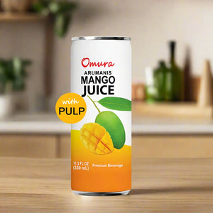 Mango Juice | Omura MANGO JUICE from Natural Fruit with PULP 11.3 Fl. Ounces OmuraProducts