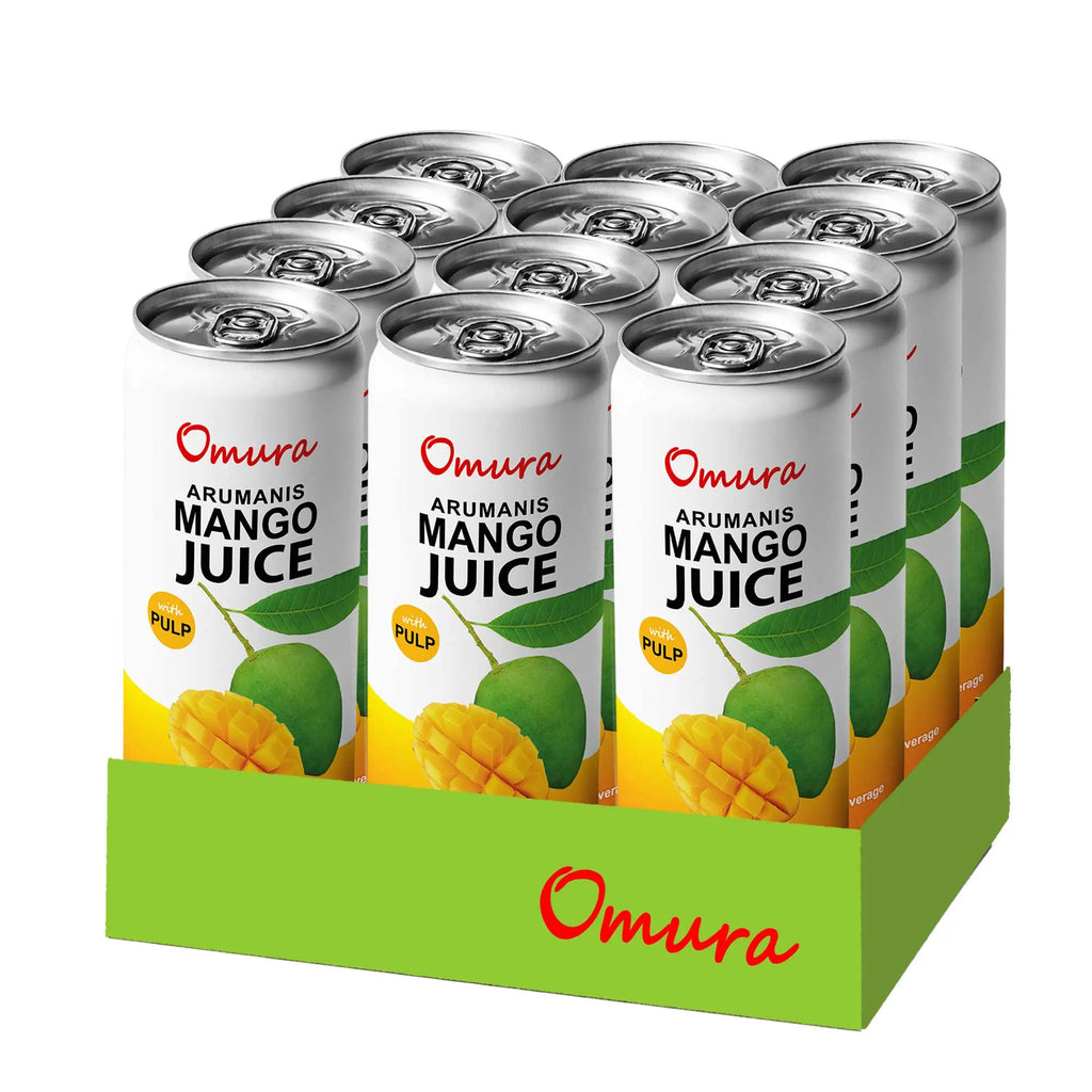 Mango Juice | Omura MANGO JUICE from Natural Fruit with PULP 11.3 Fl. Ounces - Omura Products